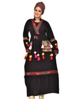 Abaya LUXURY With Two Pocket and Belt For Woman