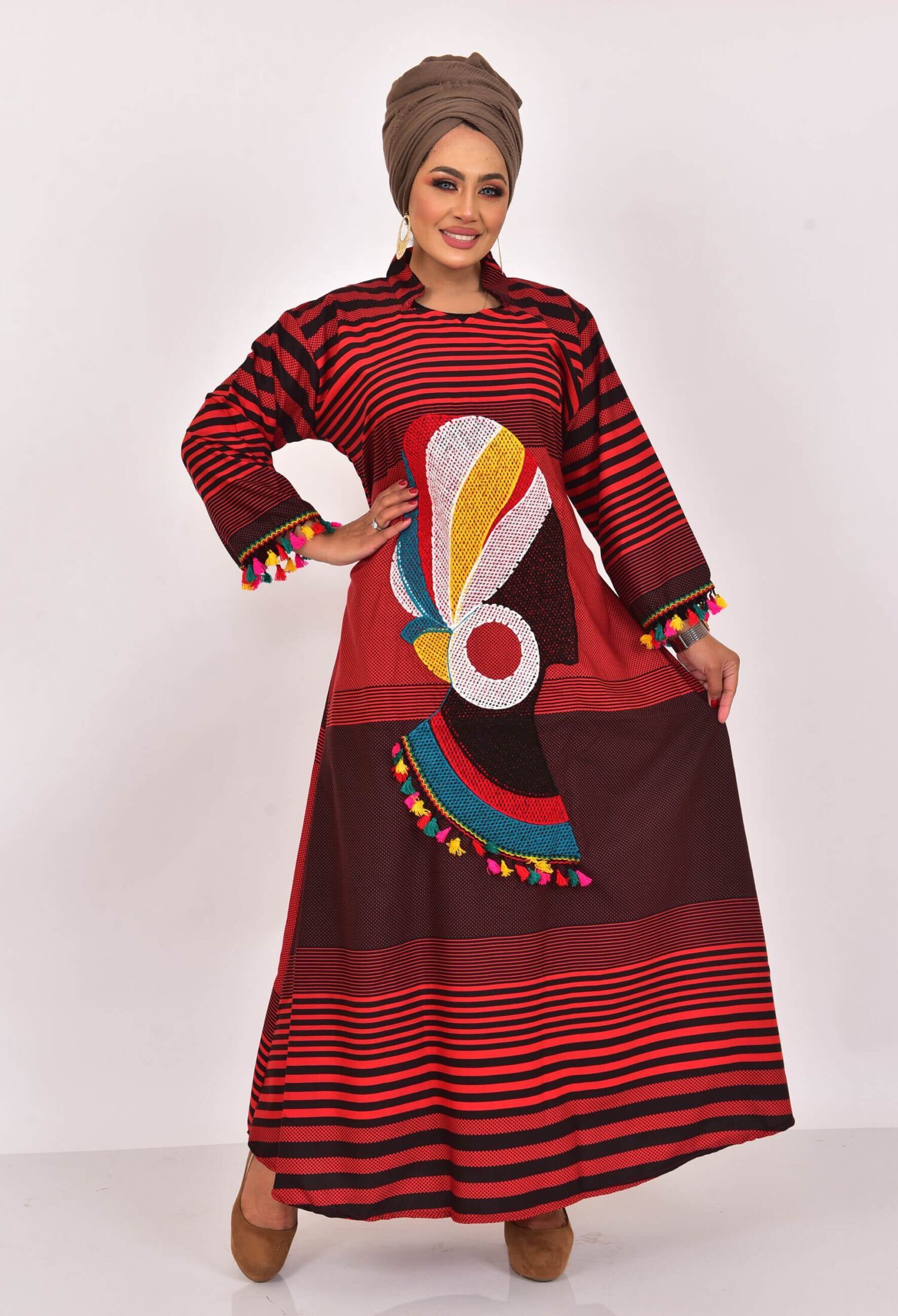abaya casual for woman's clothing with face africa shipe embrodery