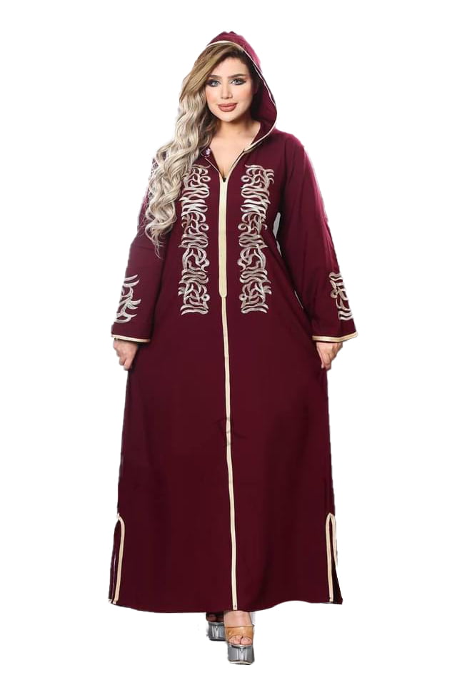 abaya with hood casual for a woman