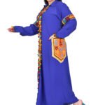 Alamalshop-abaya-sleeve-long-tow-pocklet-side-blue