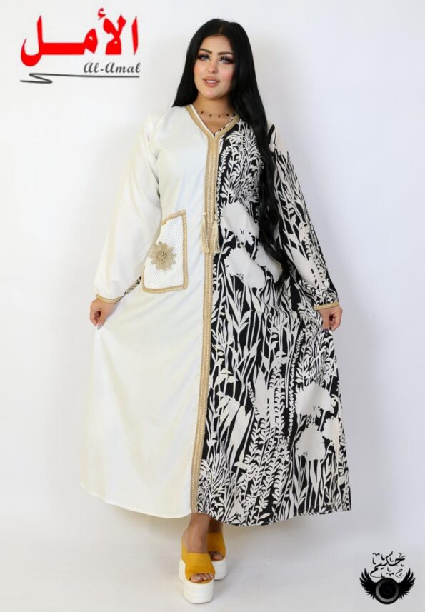 Bright Abaya Boutique With One Pocket For Woman 329 EGP