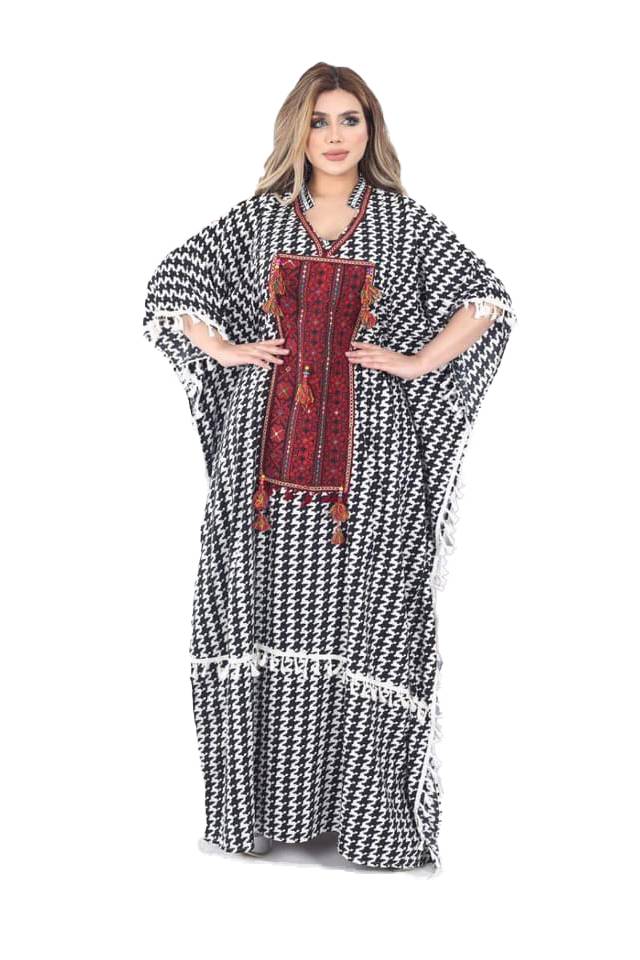 Women's Abaya alamalshop-abaya-casual-black-white