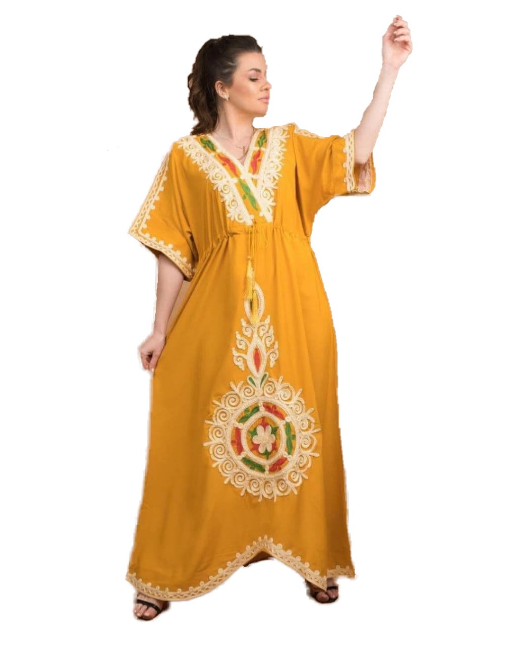 alamalshop-abaya-fashion-casual-yellow