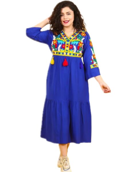 alamalshop abaya shinal blue
