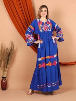 Abaya luxury With Belt For Woman alamalshop brand 2021 blue