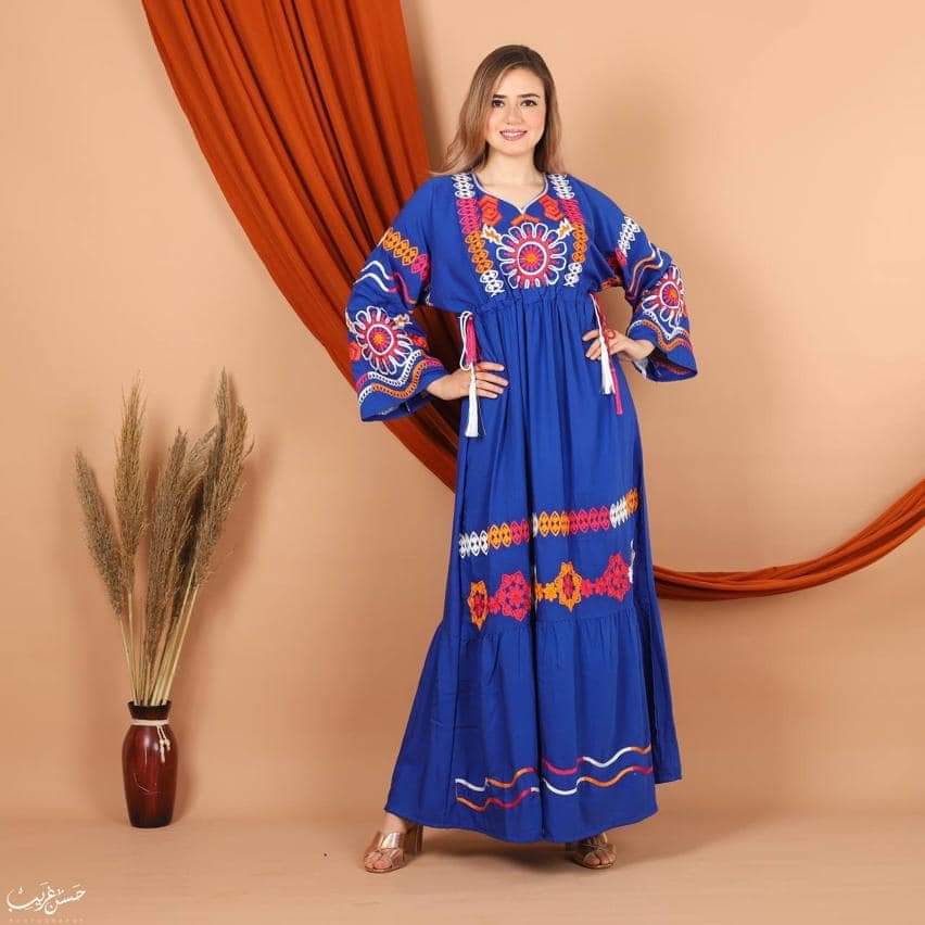 Abaya luxury With Belt For Woman alamalshop brand 2021 blue