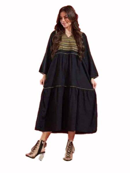 abaya shinal black