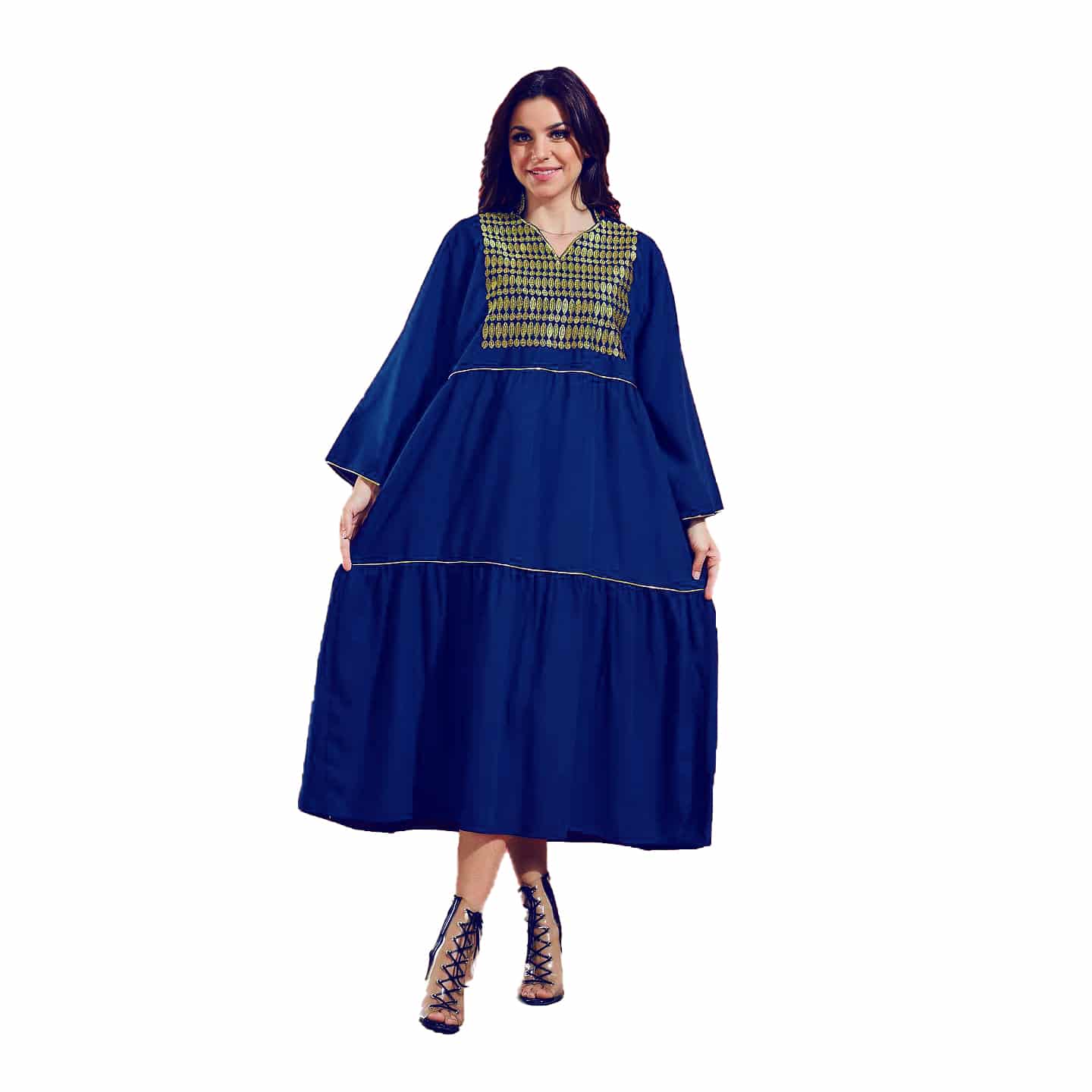 abaya shinal blue alamalshop
