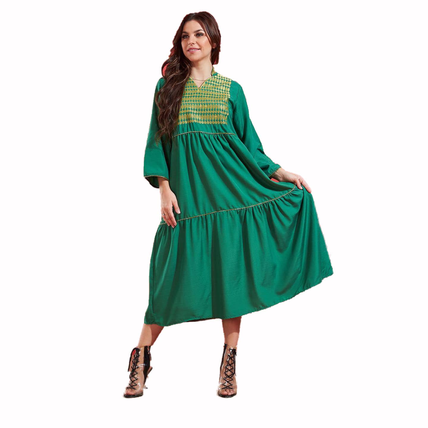 abaya shinal green alamalshop