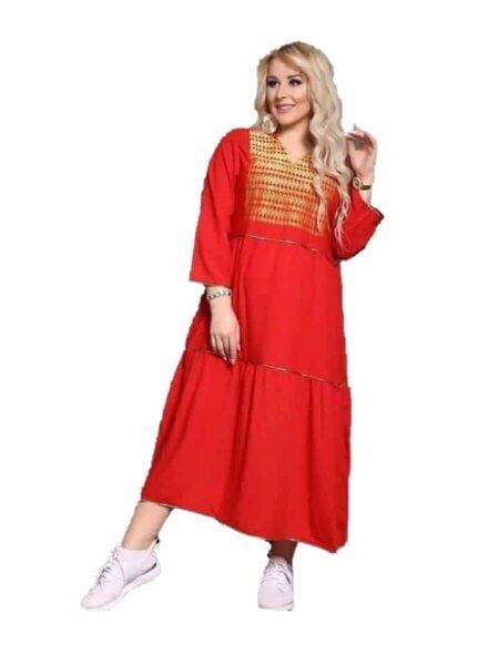 abaya shinal red alamalshop