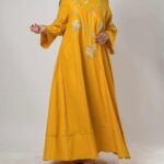 abaya Casual for woman-brand-alamalshop-color-yellow