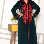 abaya winter ketan for woman balck clolors