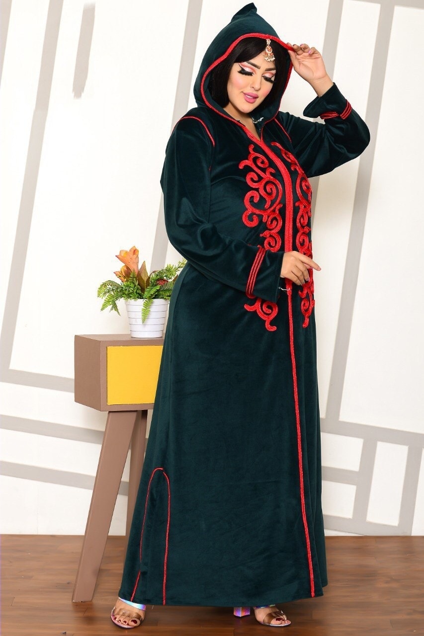 abaya winter ketan for woman balck clolors