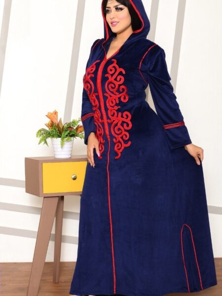 abaya winter ketan for woman blue clolors