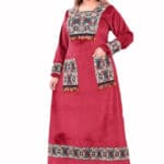 Alamalshop-abaya-casual-winter-red