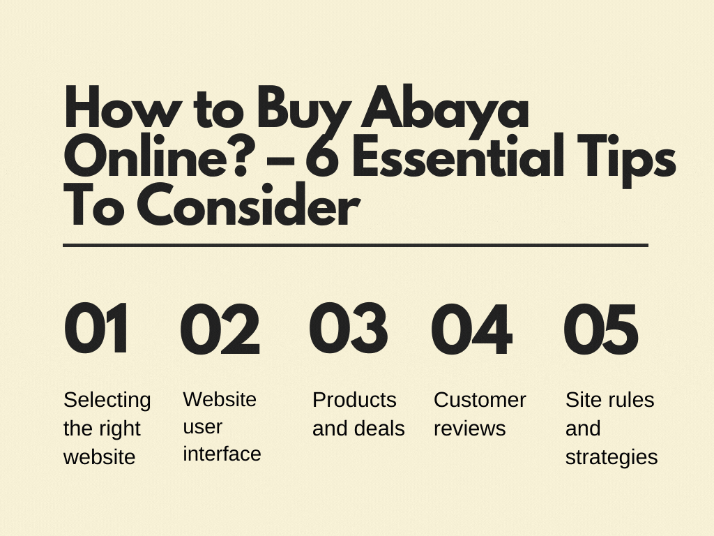 Comment acheter une abaya en ligne - 6 conseils essentiels à prendre en compte