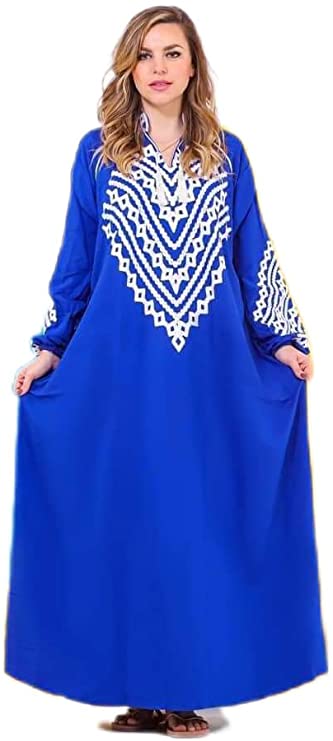Alamalshop-abaya casual-blue