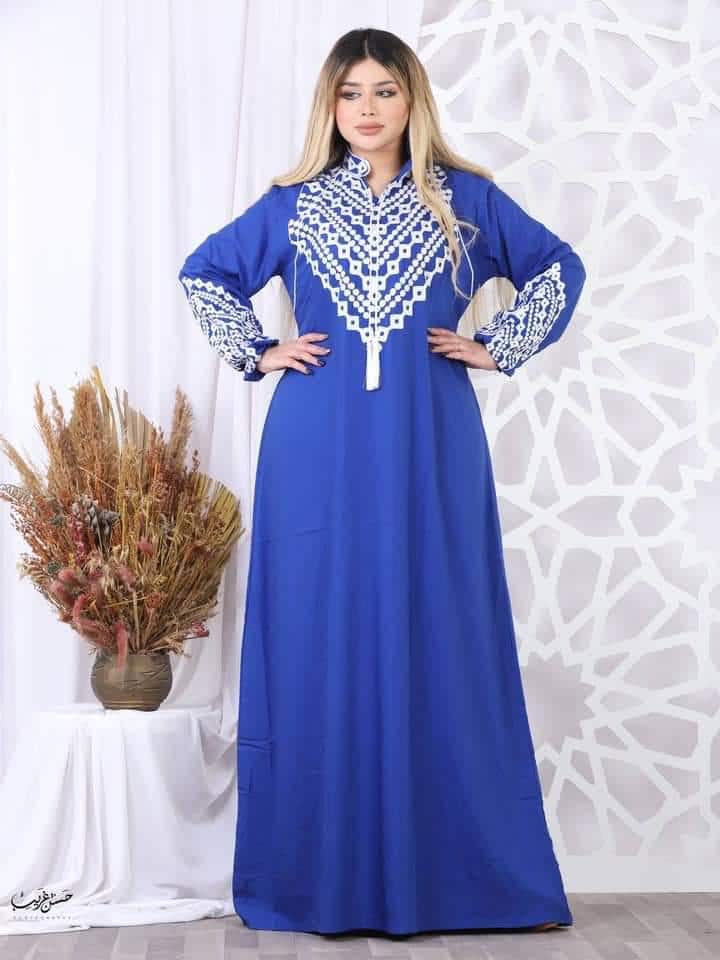 Alamalshop-abaya casual-blue