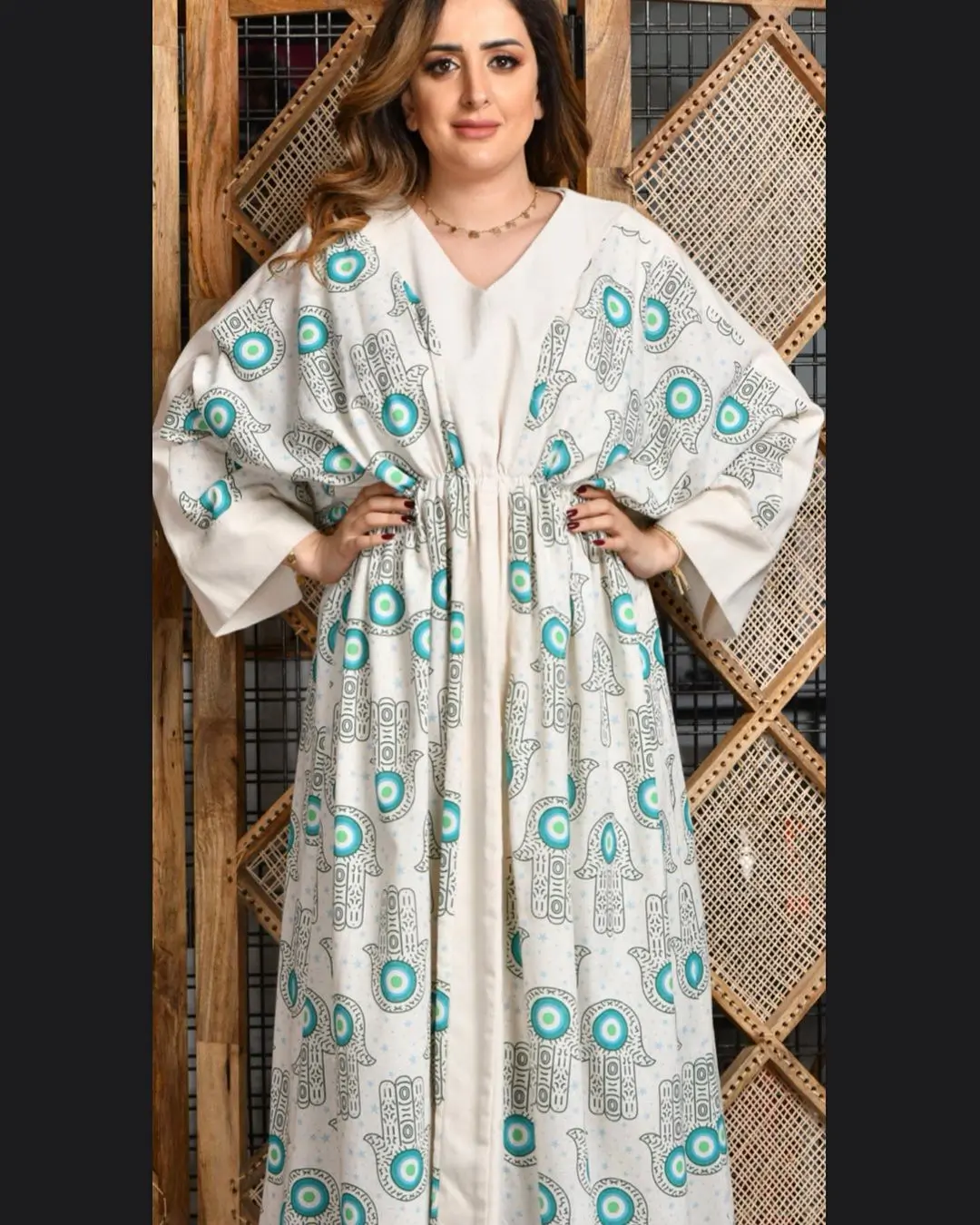 alamalshop abaya kafa printed casual sleeve 1 Buy Abaya online in Egypt