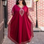 Abaya courte décontractée manches 3/4 pour femme