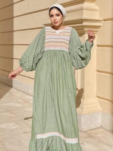 Abaya Vêtements d'extérieur en lin décontractés comme une robe pour femme