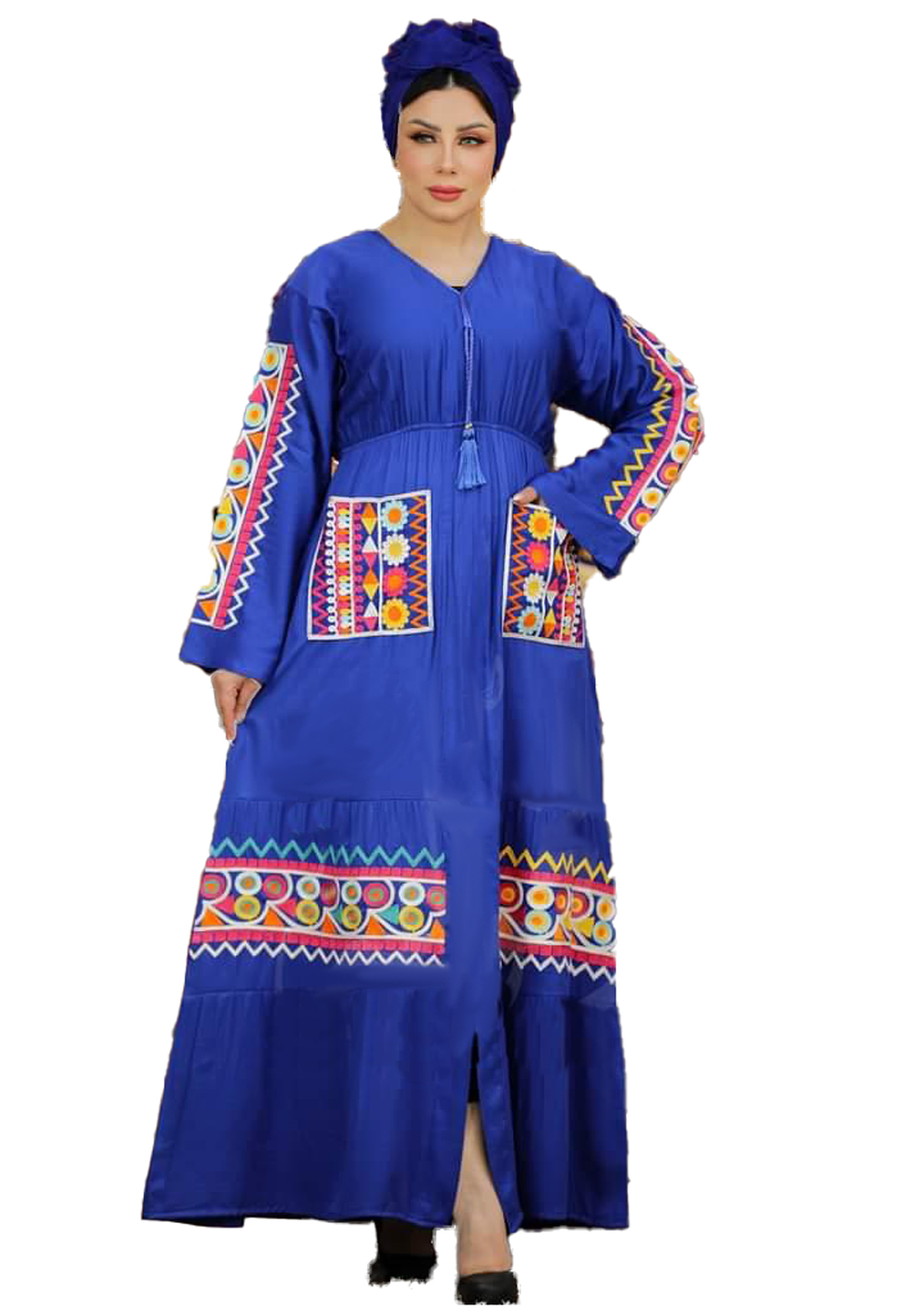Abaya Sultan Two Pocket Embroidery For Women