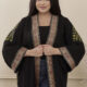 Women Kaftan Elegant Arabic Calligraphy Abaya,Alamalshop Embroidery, Traditional Islamic Robe
