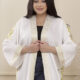 Women Kaftan Elegant Arabic Calligraphy Abaya,Alamalshop Embroidery, Traditional Islamic Robe