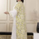 Women Kaftan Elegant Arabic Calligraphy Abaya,Alamalshop Embroidery, Traditional Islamic Robe