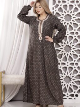 Abaya Ketan Embroidery long Sleeve For Women