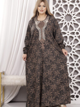 Abaya Ketan Embroidery long Sleeve For Women